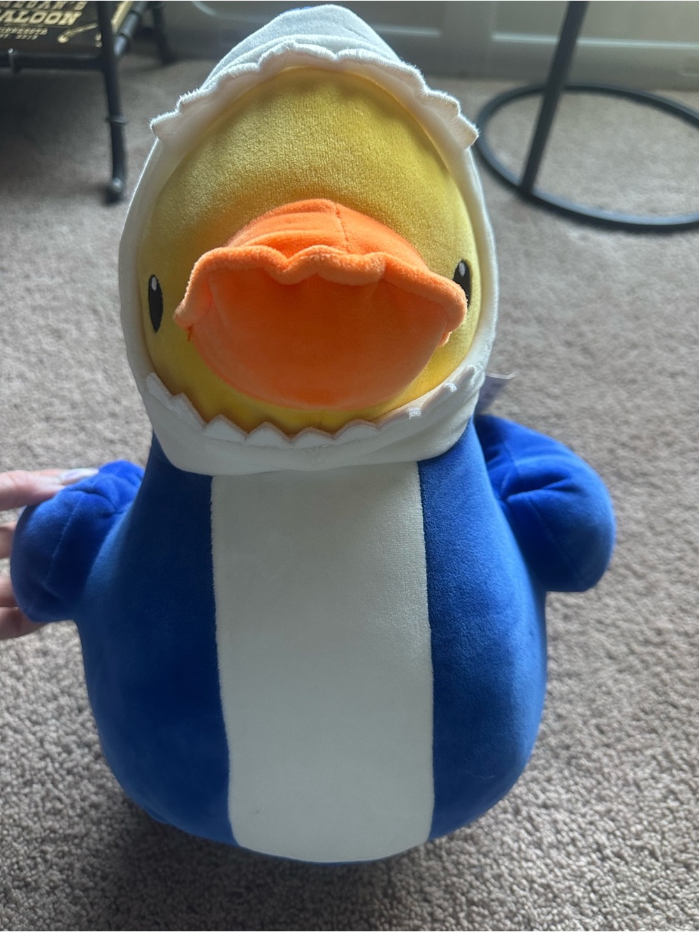 Blue Shark Duck Plush Stuffed Animal - Soft Kids Toy - Picture 4 of 4